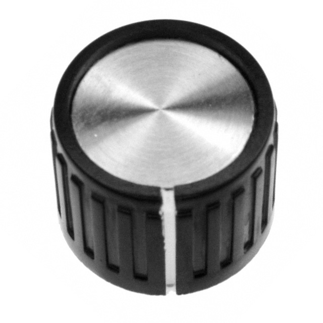 【PKG70B1/4】KNOB RIBBED 0.250" PLASTIC